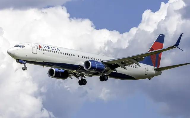 A Delta Air Lines Boeing 737-900ER in flight