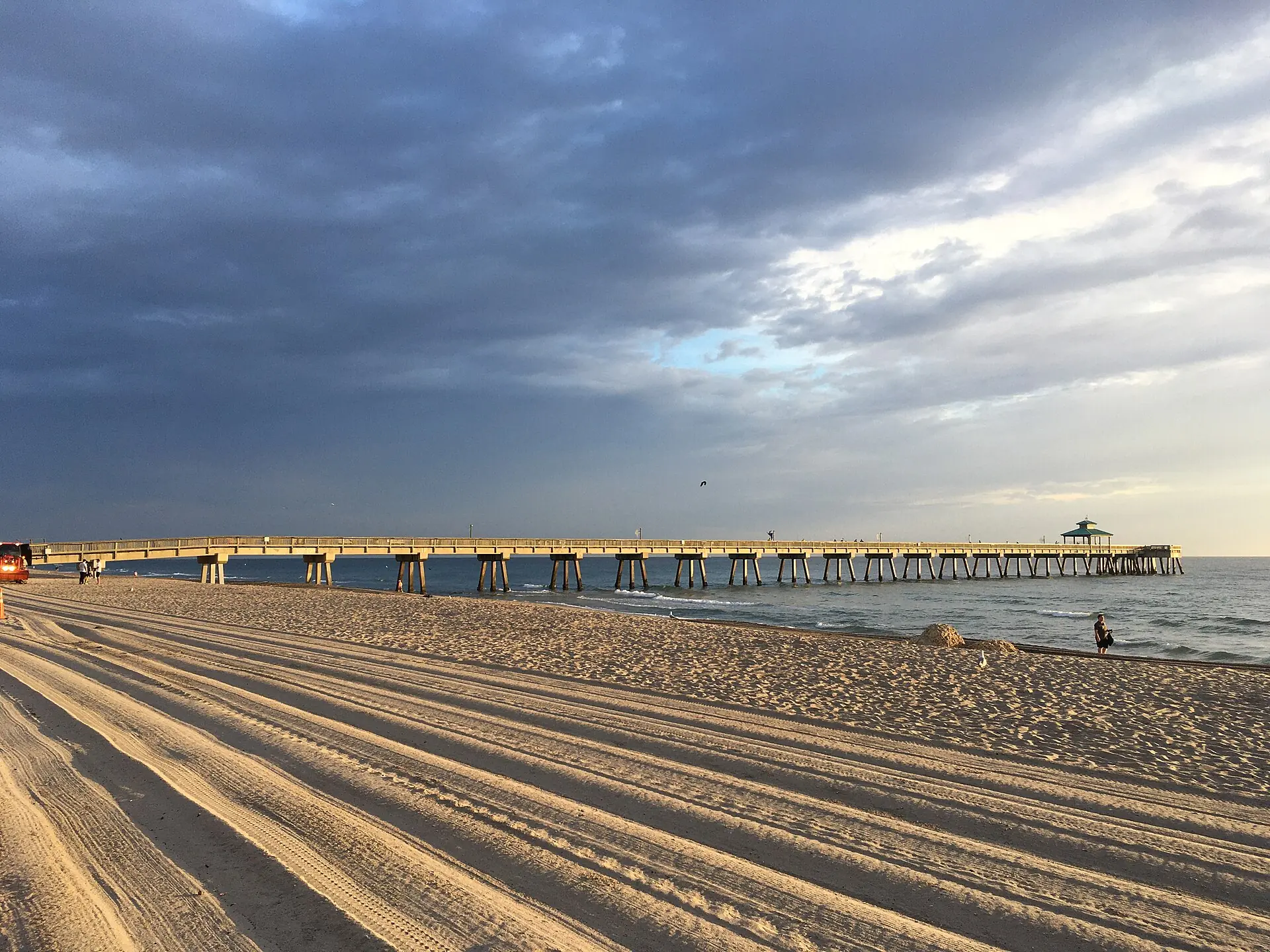 The Deerfield International Fishing Pier in Deerfield Beach, Florida