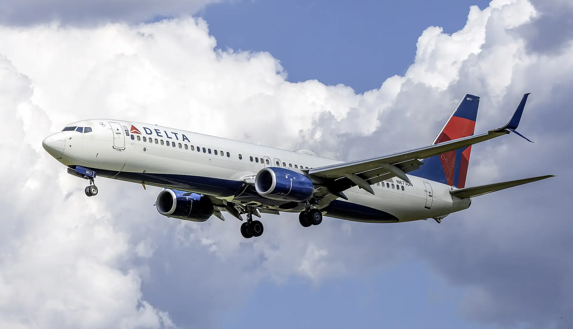 A Delta Air Lines Boeing 737-900ER in flight
